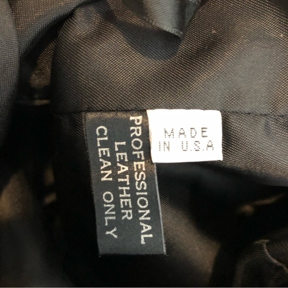 VINTAGE black baggy leather pants size M - Picture 6 of 8